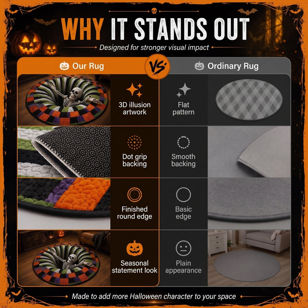 Spirit Hollow™ 3D Vortex Round Rug