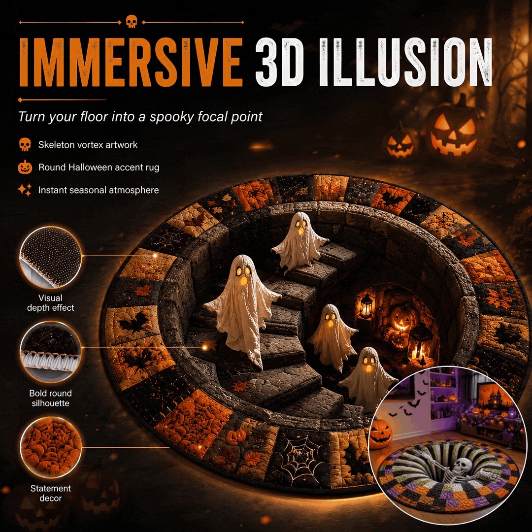 Spirit Hollow™ 3D Vortex Round Rug