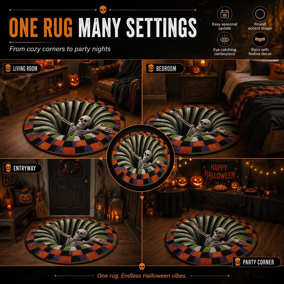 Spirit Hollow™ 3D Vortex Round Rug