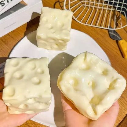 🧀The Original 7CM Extra Large Viral Cheese Splat! - Premium Slow-Rising Stress Relief Squishy Toy
