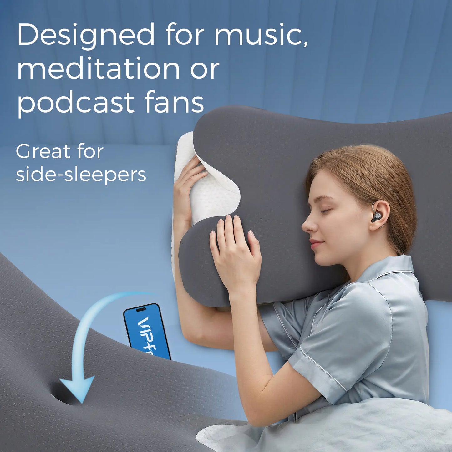 Adjustable Ergonomic Memory Foam Neck Pillows