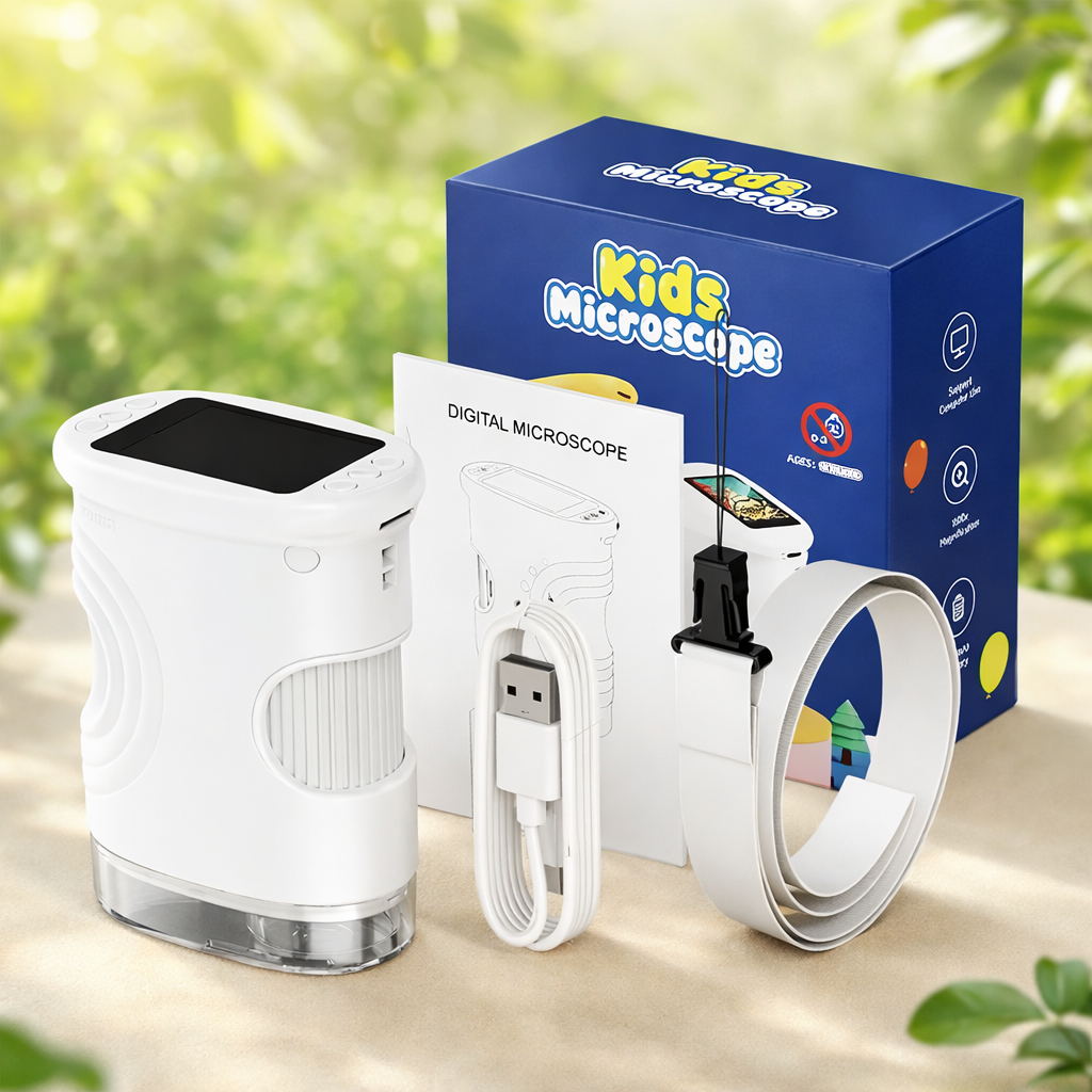 🐞🔬Kids Digital Microscope – Handheld Pocket Microscope for Young Explorers & STEM Learning