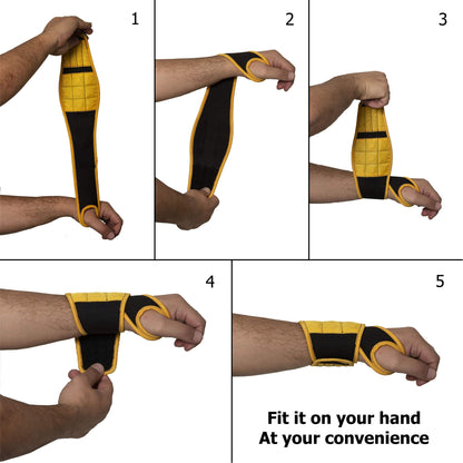 🔥Christmas Sale🎁Magnetic Wristband for Tools Gift for Him Magnet Screw Holder Wrist Support Keeps Screws Nails, Drill Bits Handy Unique Tool Gadgets