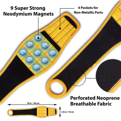 🔥Christmas Sale🎁Magnetic Wristband for Tools Gift for Him Magnet Screw Holder Wrist Support Keeps Screws Nails, Drill Bits Handy Unique Tool Gadgets