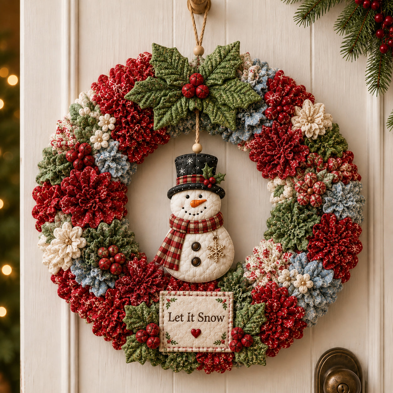 🔥 3D Fabric Poke Wreath DIY Kit