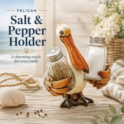 ⚡Hot Sales 🔥Coastal Animal Salt & Pepper Shaker Holder Set