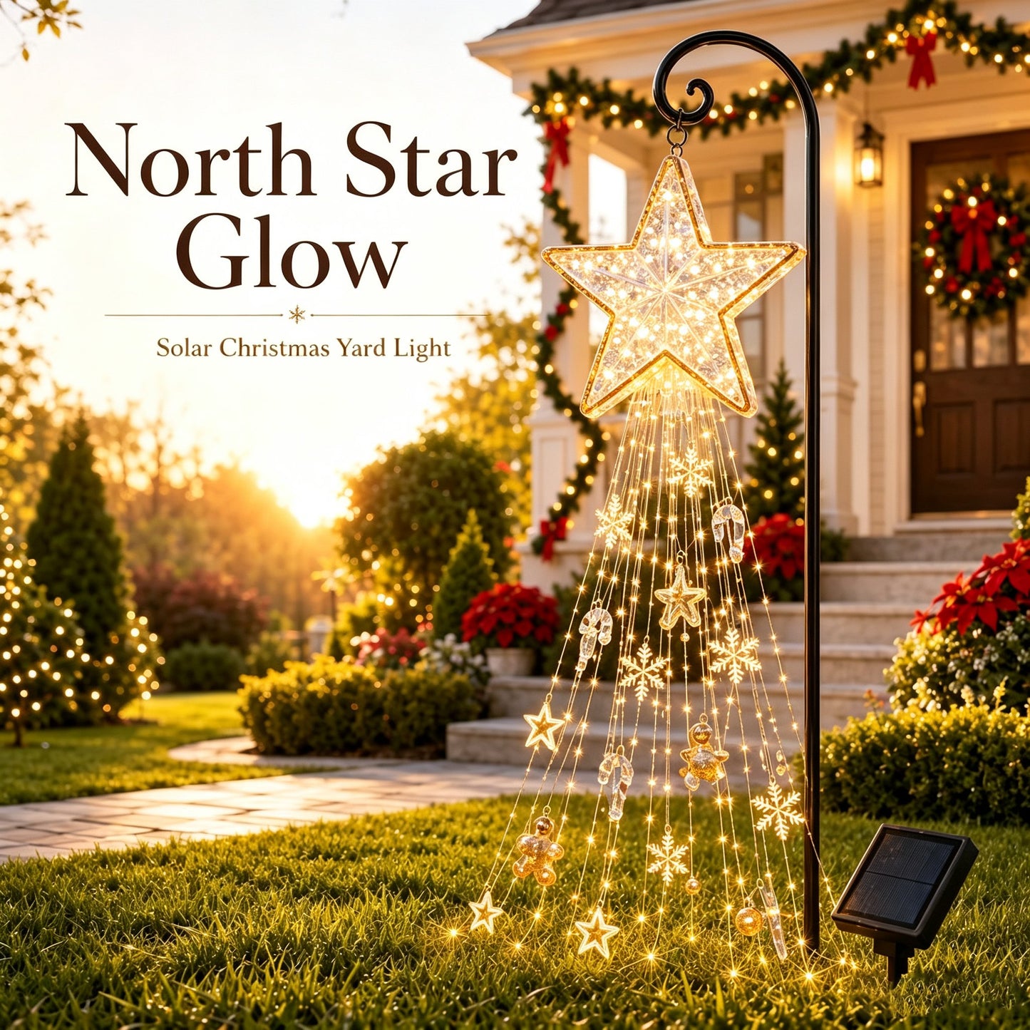 🎄 Gingerbread Magic Solar Holiday Yard Light