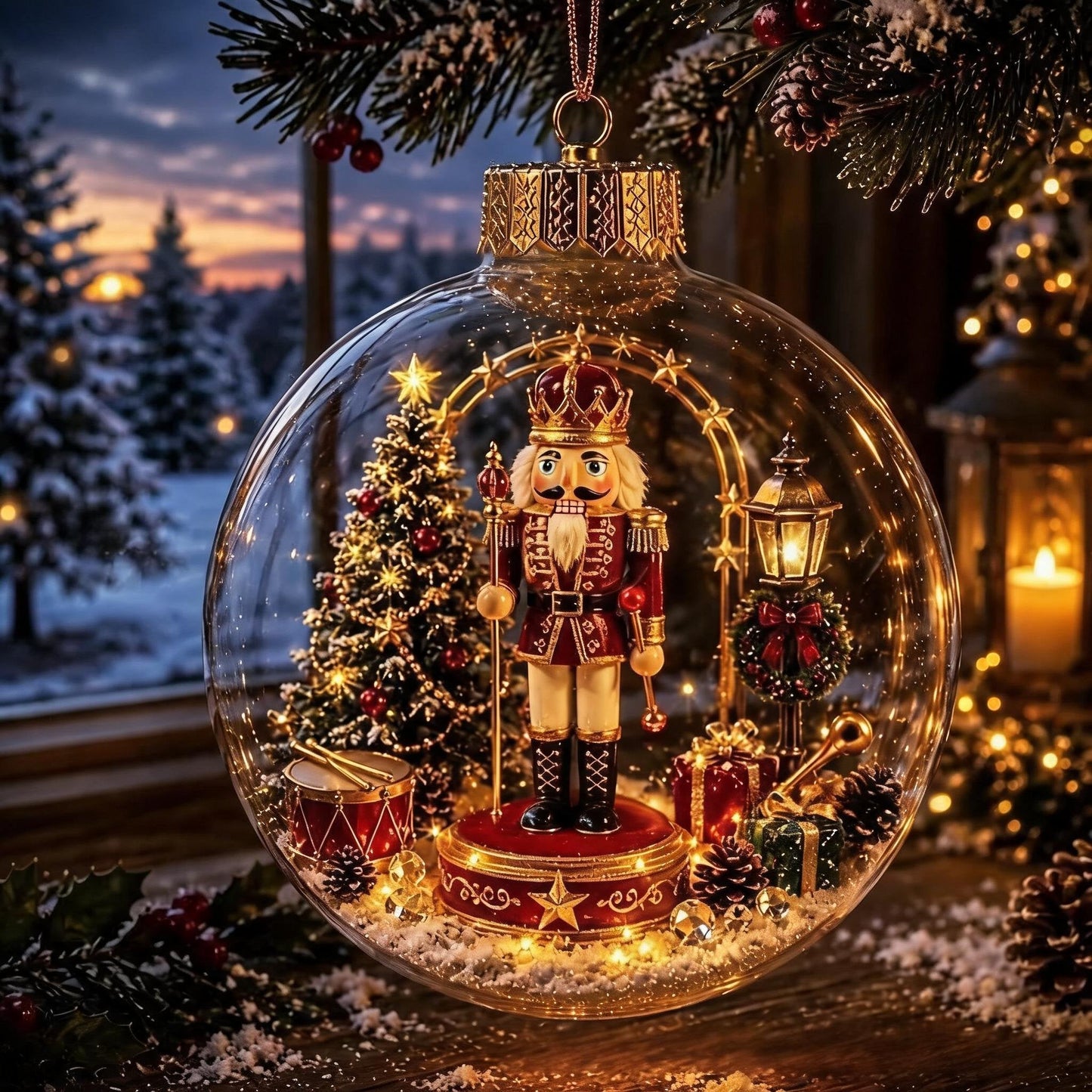🔥HOT SALE - 🎄Glowing Christmas Diorama Ornament✨