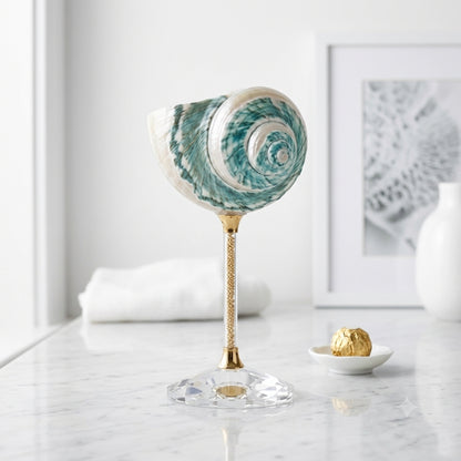 🐚Sea Shell Wine Glass | Handmade Coastal Decor