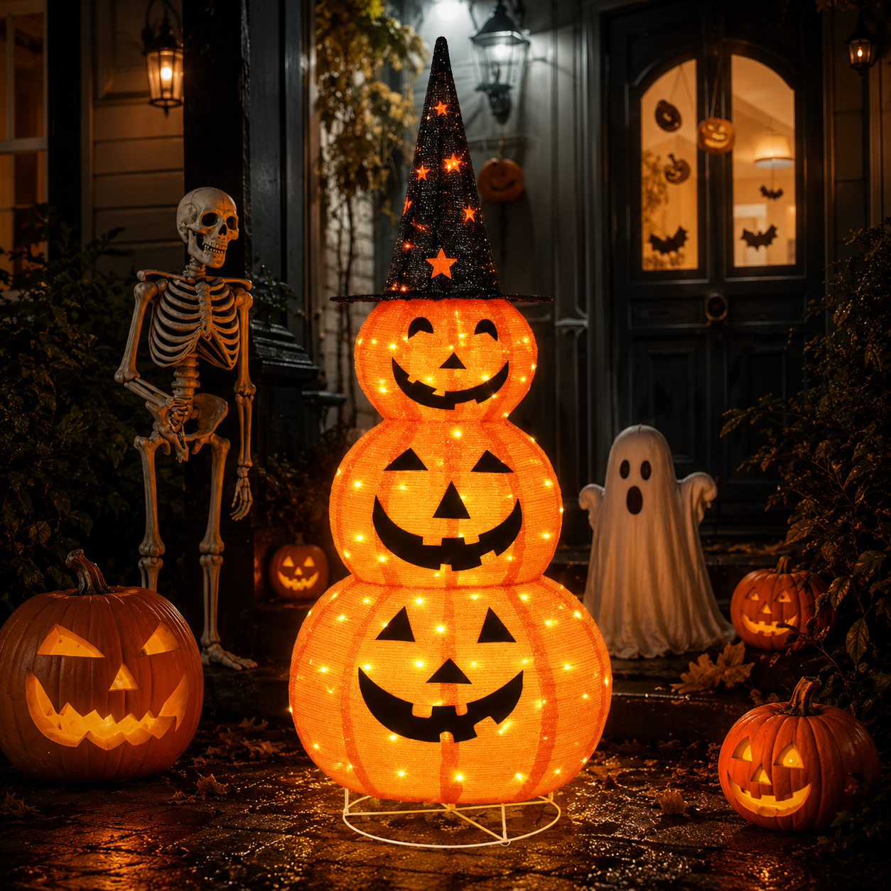 🎃 5FT Light-Up Halloween Pop-Up | Big Spooky Fun in Seconds