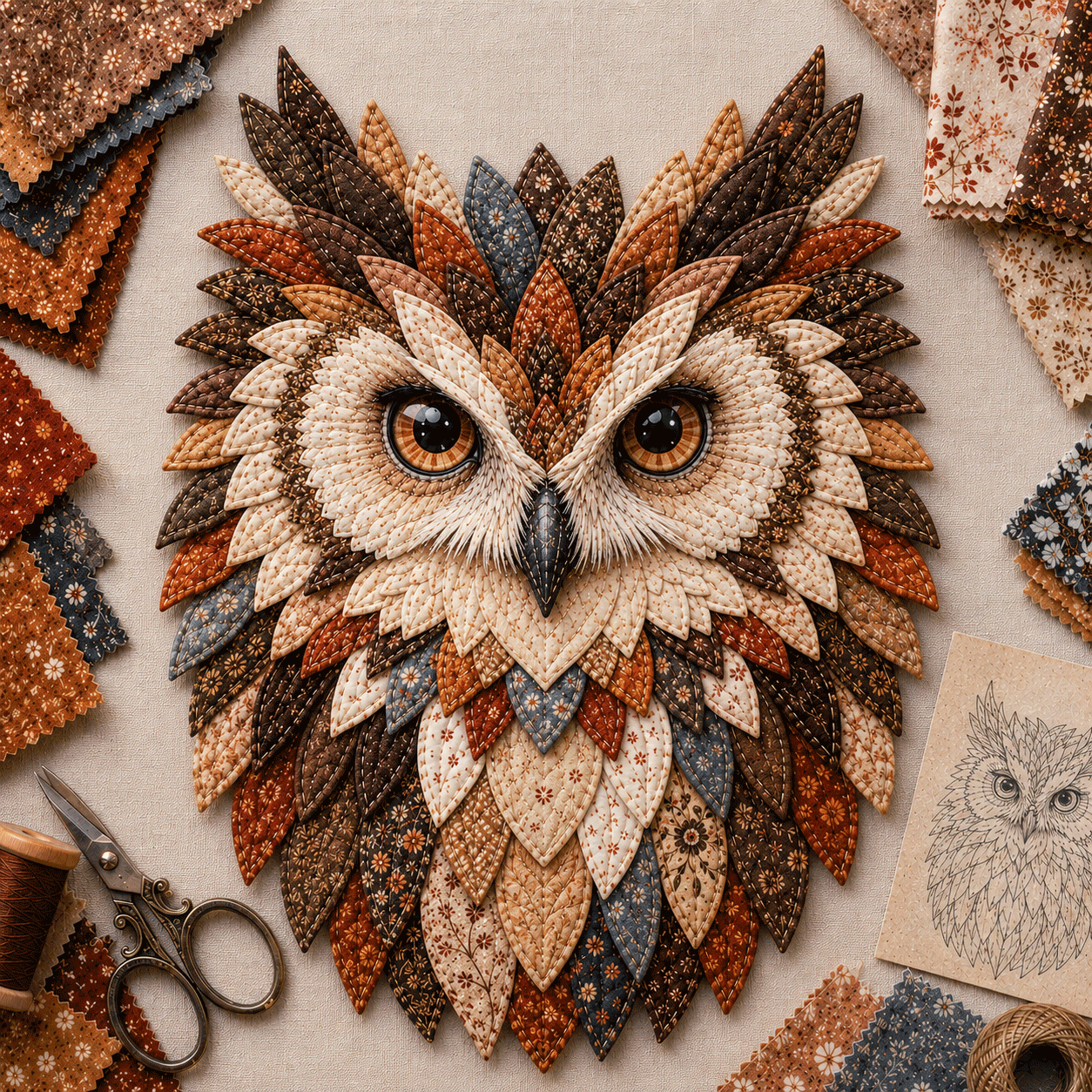 🍂 Autumn Woodland Owl