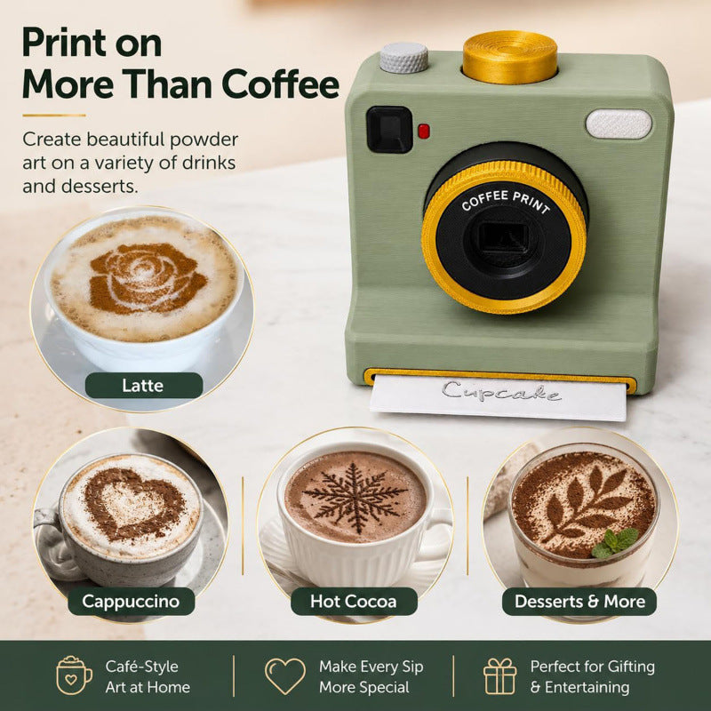 ☕Retro Camera Latte Art Printer - Gift for Coffee Lovers