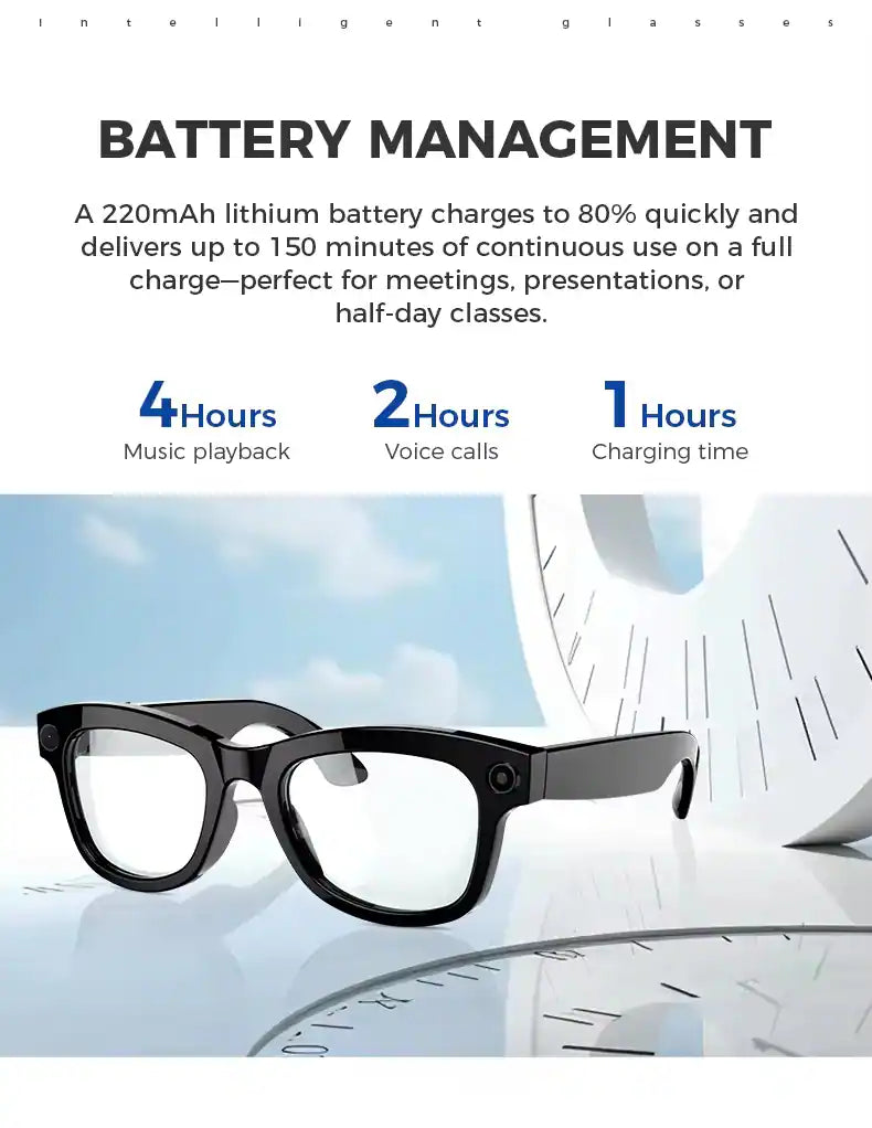 🔥LAST DAY 57% OFF - AI Vision Smart Glasses™—Real-time Translation, Camera, Music, and AI Assistant
