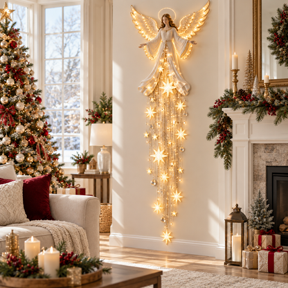 ✨ Angel Blessing Starfall Wall Light™ – Heavenly Christmas Wall Decor
