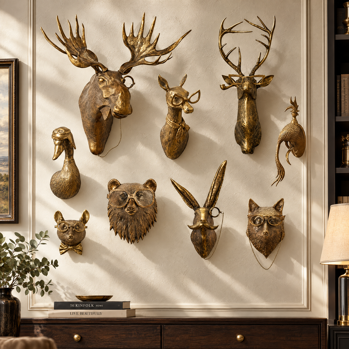🔥Christmas Sale🎁Eric + Eloise Animal Wall-Mounted Decor Collection ：A Captivating Animal Wall Decor Collection 🦌🐻🦊