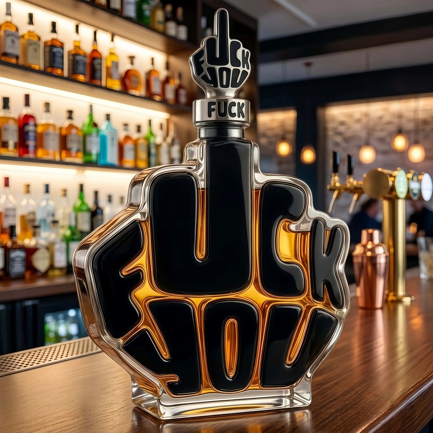 🍾Novelty Middle Finger Whiskey Decanter Set