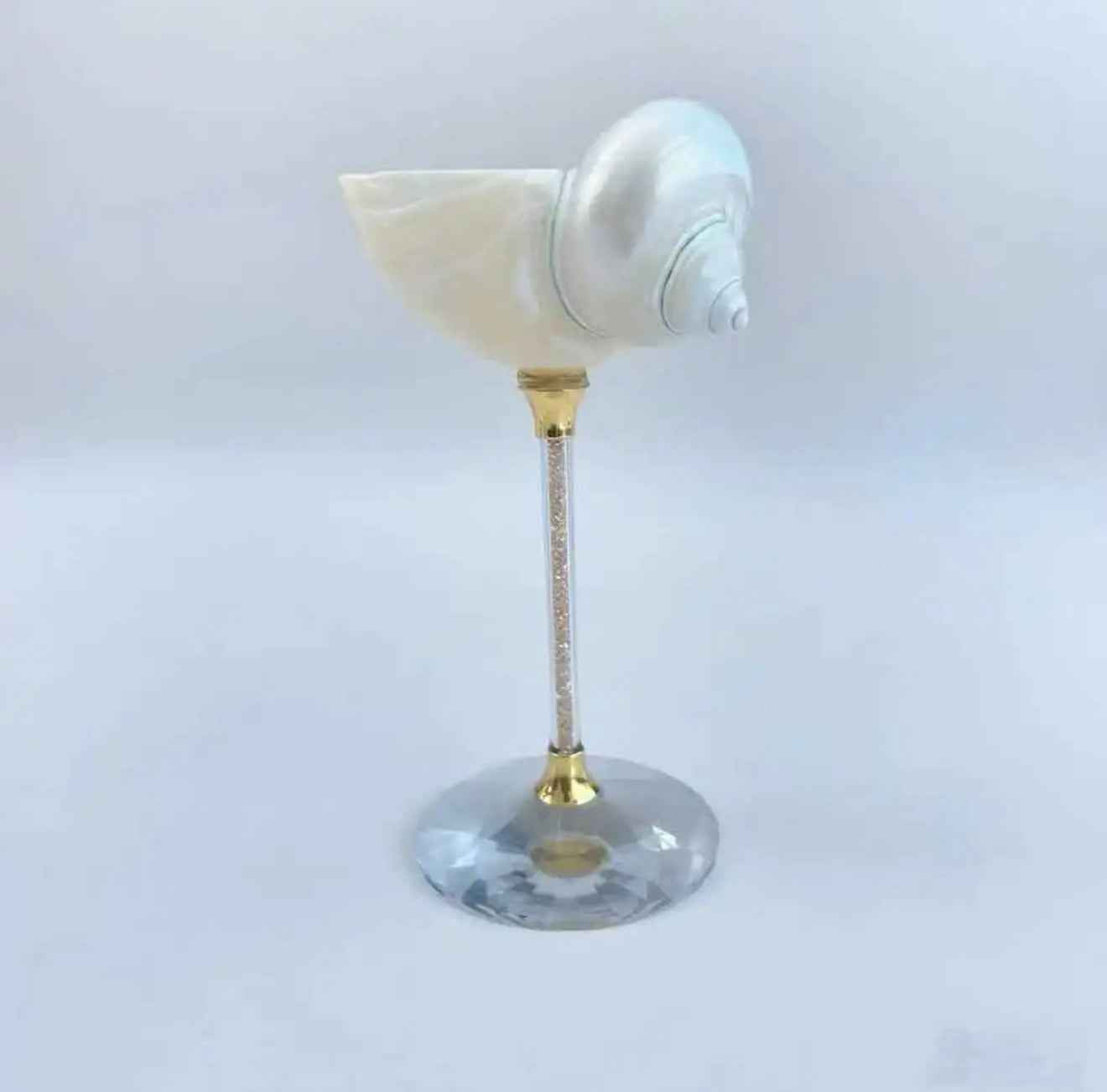 🐚Sea Shell Wine Glass | Handmade Coastal Decor