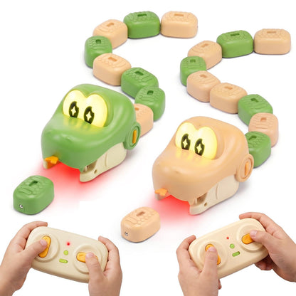🐍🎮2 Pack Magnetic Snake Game, RC Eating Snake Toys for Kids