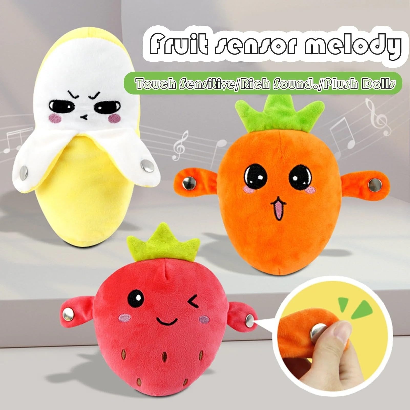 Banana + Carrot + Strawberry Set