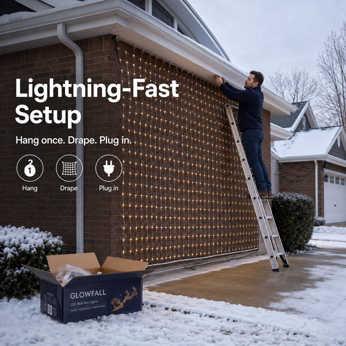 🎄 Transform Your Space with Magic| DIY Programmable Smart Curtain Lights ✨