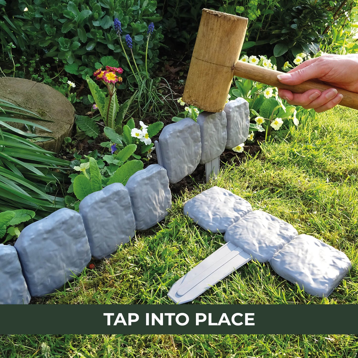 🏡Interlocking Stone-Effect Garden Edging