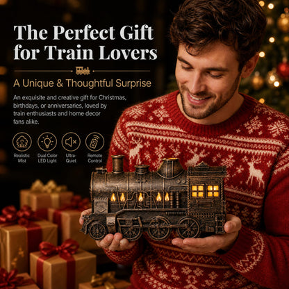 🔥Hot Sale 🚂 Christmas Train Diffuser with Vintage Steam Design