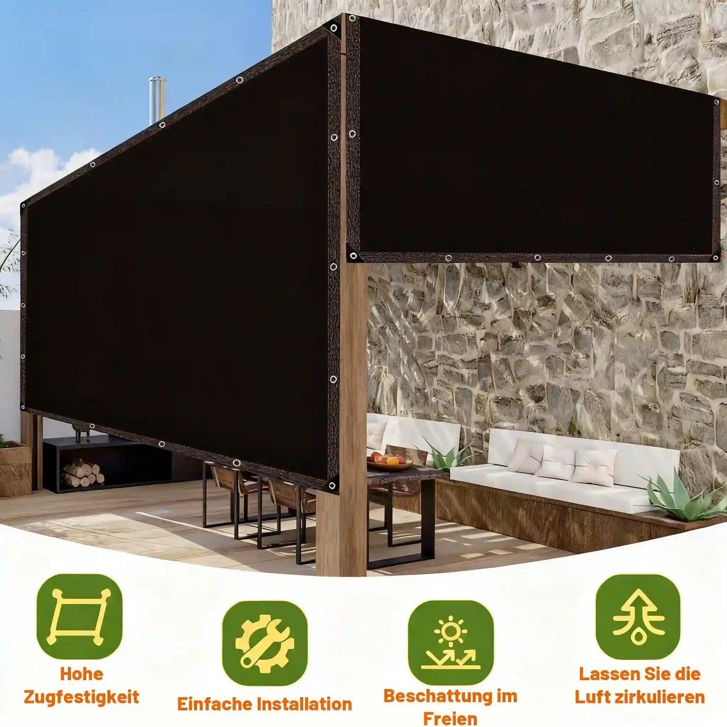 🏖️Heavy Duty Sunblock Shade Cloth