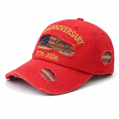 🧢USA 250th Anniversary Hat 1776-2026, American Flag Independence Day Cap