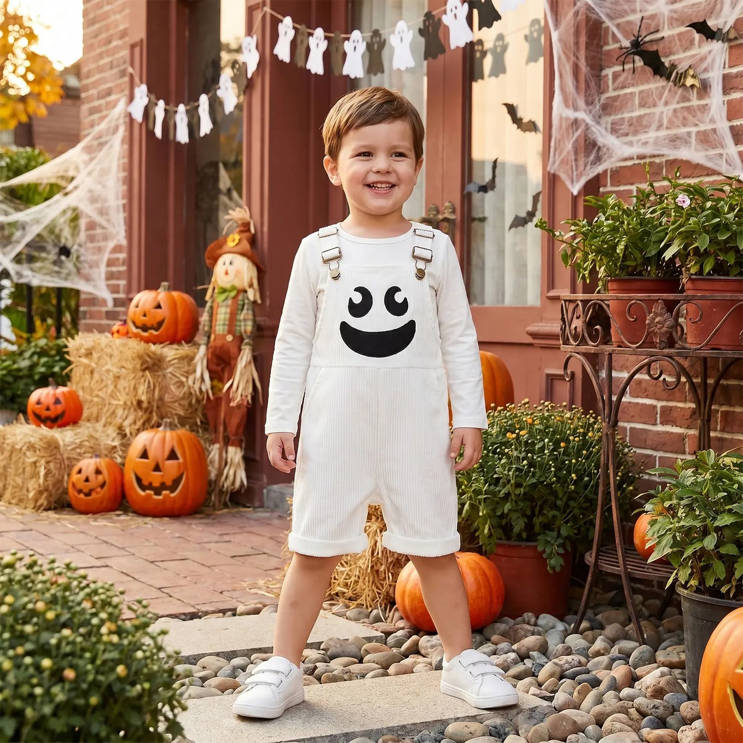 😈🎃 TODDLER HALLOWEEN DEVIL OVERALLS
