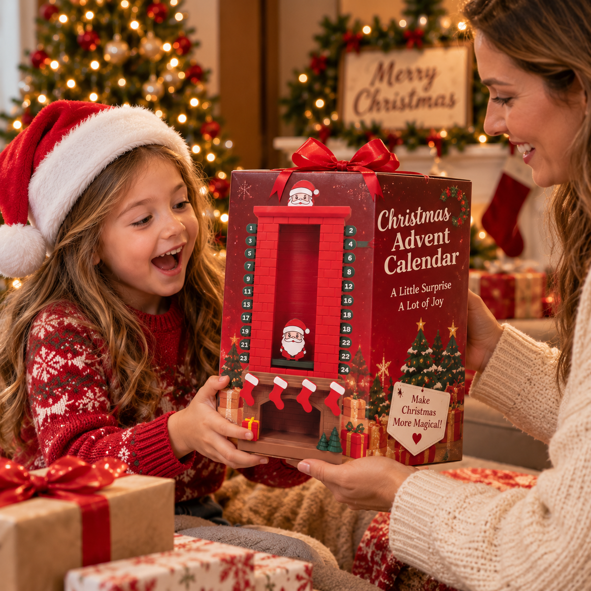 🎅 Santa’s Chimney Countdown Advent Calendar | 24 Days of Christmas Magic