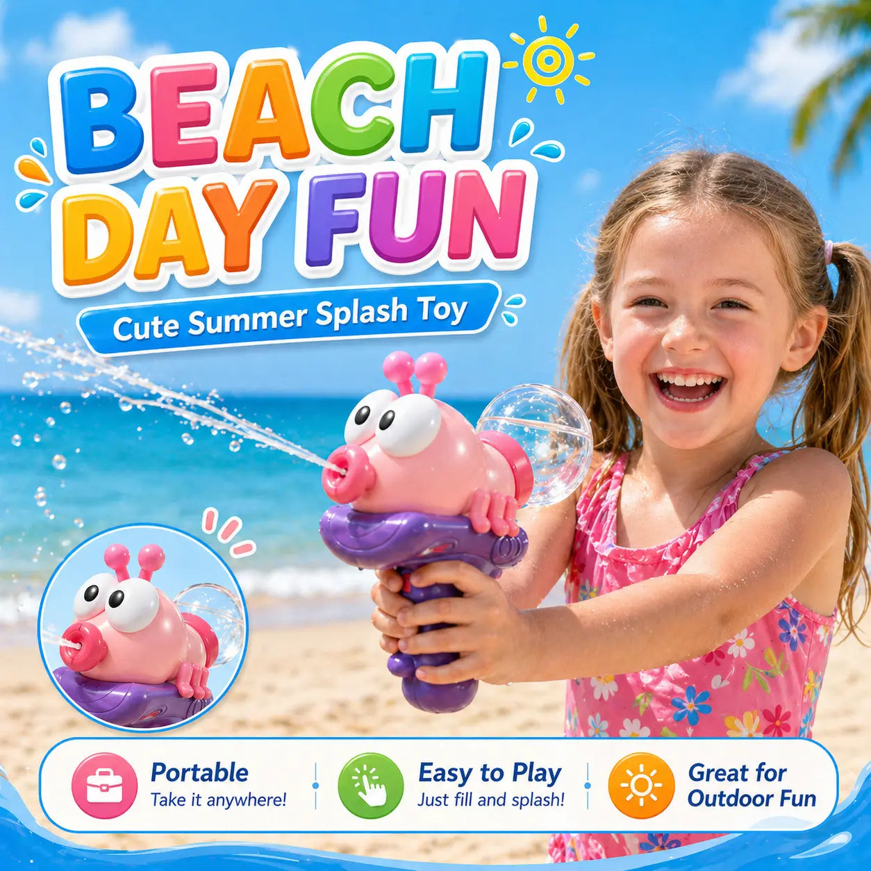 ☀️ SUMMER HOLIDAY FLASH SALE | Kids Cute Electric Animal Water Blaster