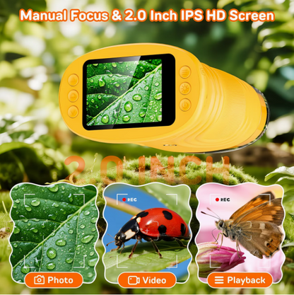 🐞🔬Kids Digital Microscope – Handheld Pocket Microscope for Young Explorers & STEM Learning