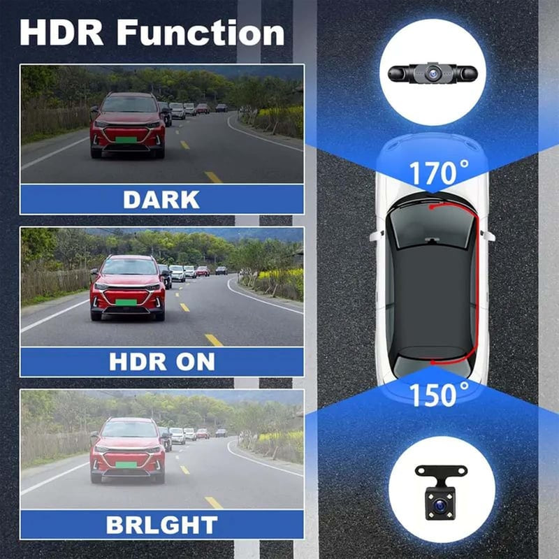 🚘 Drive Safer Today – Full View Car Dashcam System
