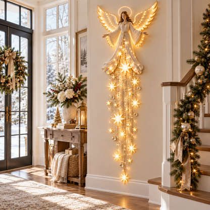 ✨ Angel Blessing Starfall Wall Light™ – Heavenly Christmas Wall Decor