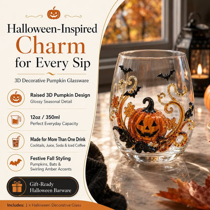 🎃 3D Halloween Artisan Glassware Collection
