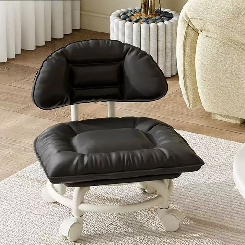 🪑Rolling Low Stool with Backrest – Padded seat & silent casters – Perfect for workshops, garages or studios – comfortable and mobile 🛠️✨