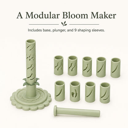 🌷Modular Clay Bloom Maker with 9 Shaping Sleeves🎨