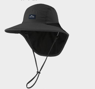 UPF 50+ Wide Brim Sun Hat with Neck Flap