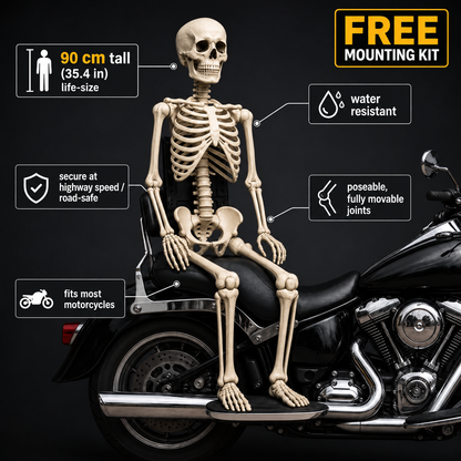⭐ 💀 Skeleton Motorcycle Passenger | Your Creepiest Riding Buddy 🏍️