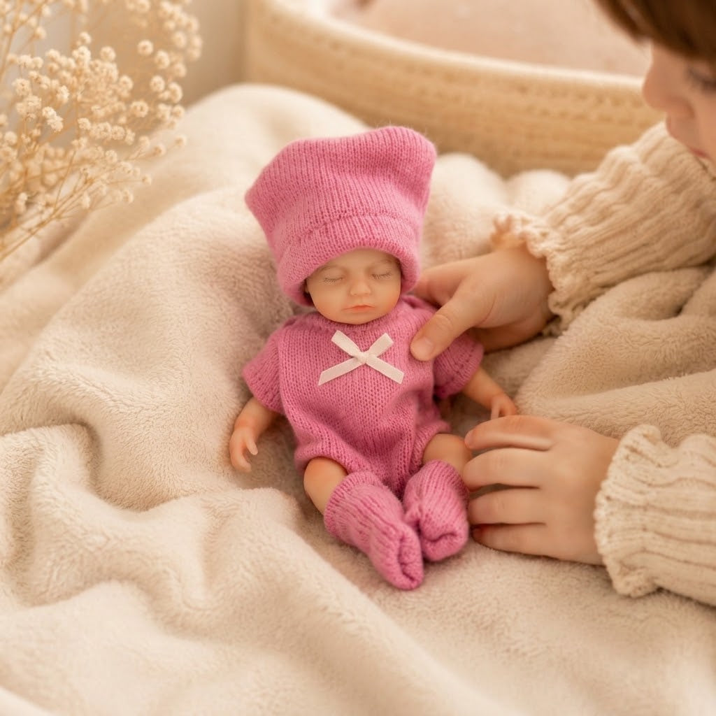 🍼 Pocket Baby™ 6" Handmade Mini Silicone Doll | Made For Little Moments Of Care