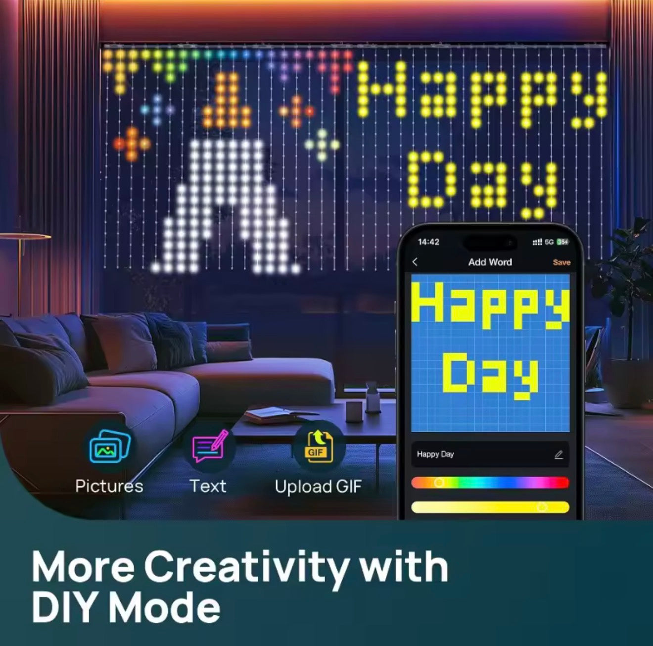 🎄 Smart DIY Programmable Curtain String Lights – Create Your Own Holiday Magic