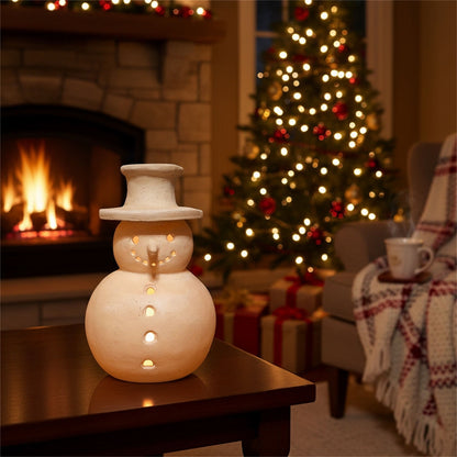 🔥Christmas Sale🎁Christmas Handmade Terracotta Snowman Figurines