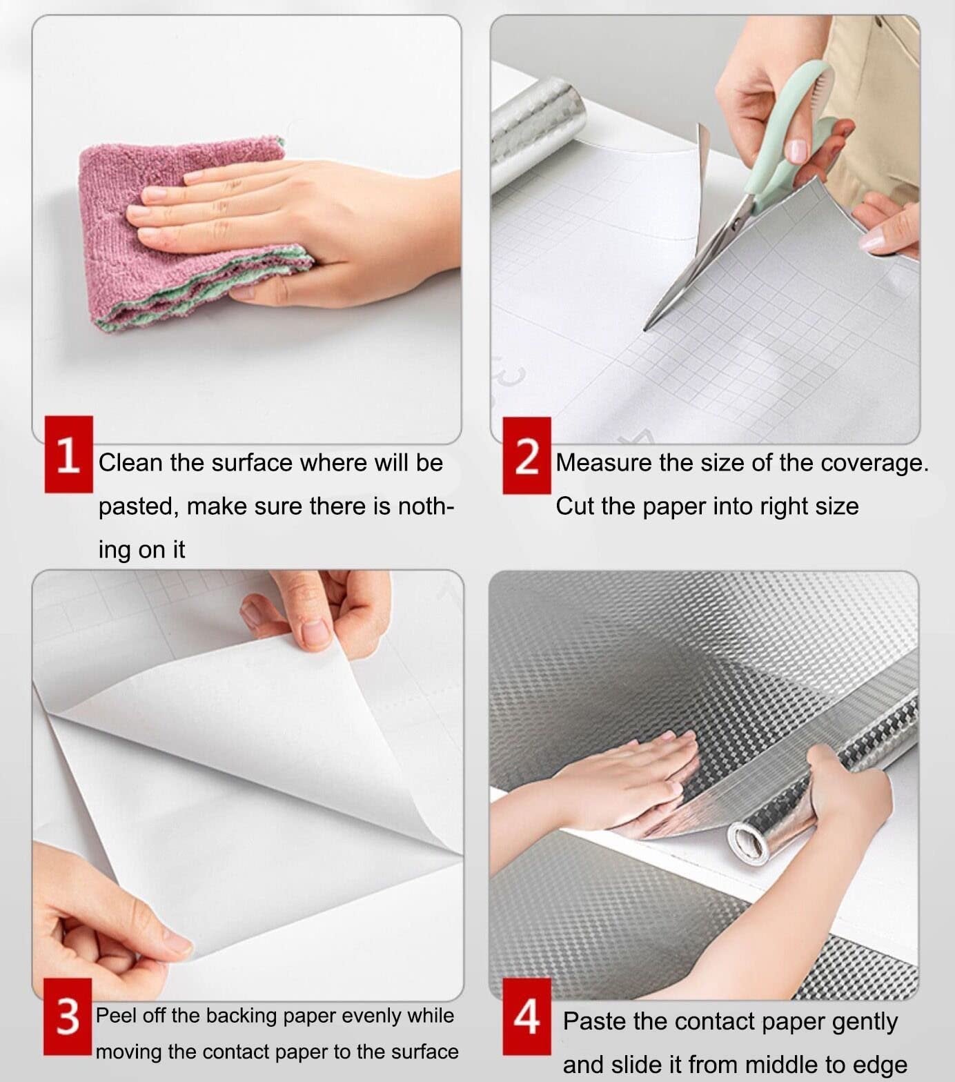Waterproof Oil-Proof Peel and Stick Wallpaper Aluminum Foil Self Adhesive Wall Sticker 🛠️🏠