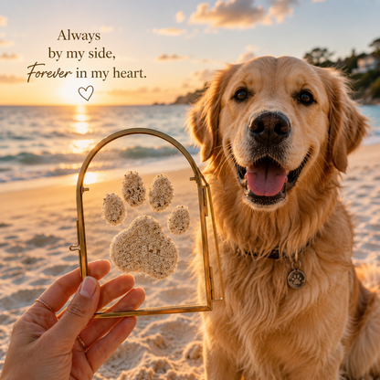 🐾 Capture Your Dog's First Beach Paw Print Forever
