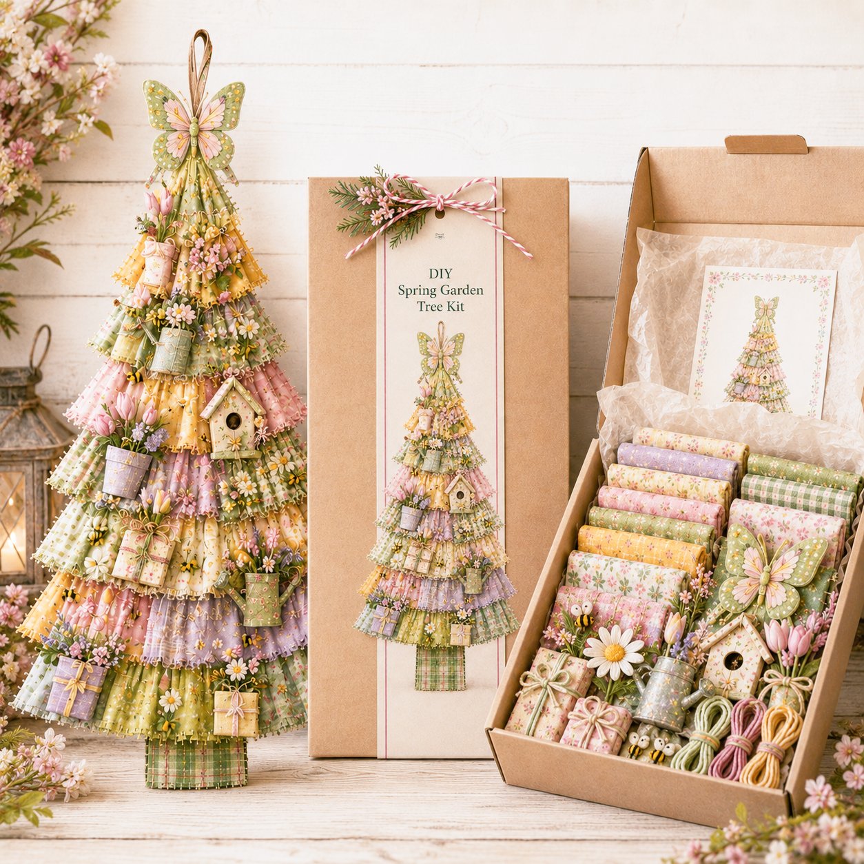 🎄Beginner-Friendly DIY Oversized Patchwork Christmas Tree Door Hanging Kit