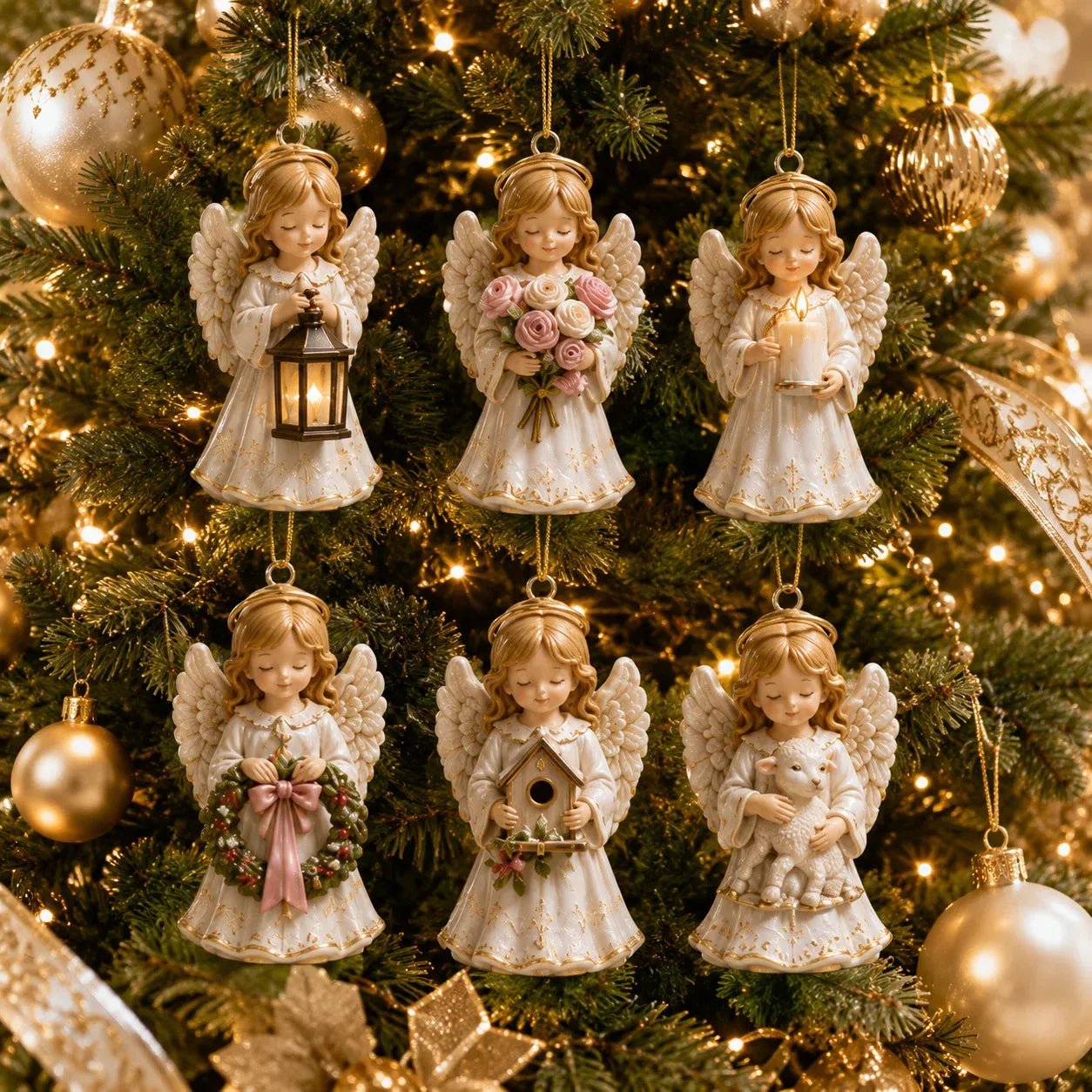 ⏳ Last Day Special – 👼 24-Day Angel Christmas Advent Calendar | 24 Unique Faith-Inspired Angel Ornaments with Hanging Loops for Daily Advent Surprises & Tree Display 🎄✨