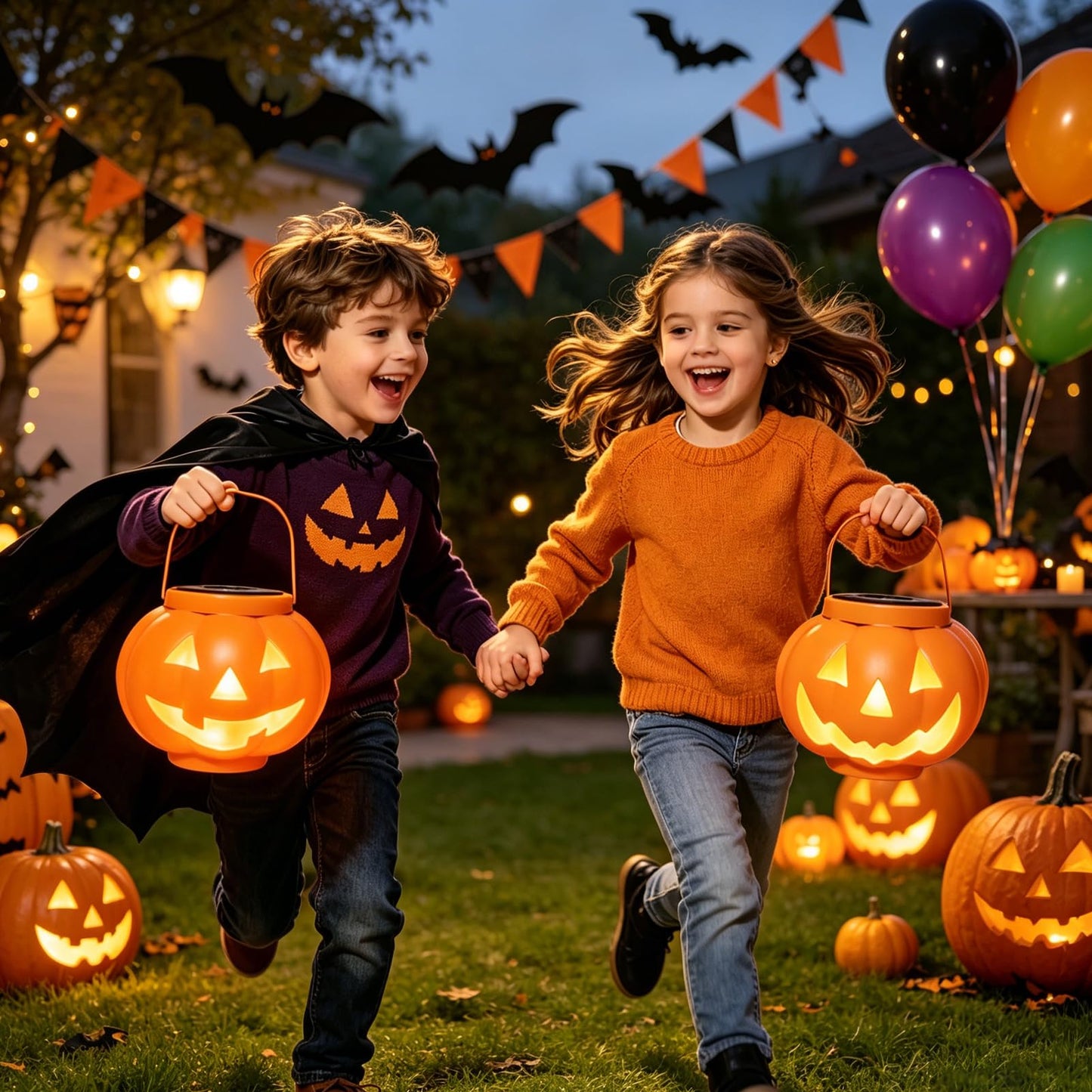🎃 Light Up Your Halloween with Charming Solar Jack-O'-Lanterns!
