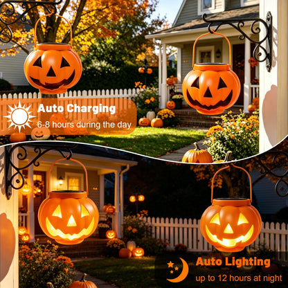 🎃 Light Up Your Halloween with Charming Solar Jack-O'-Lanterns!