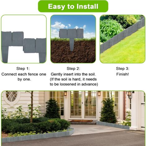 🏡Interlocking Stone-Effect Garden Edging