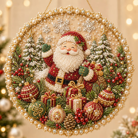 🌸🌻🍂🎄✨ Four Seasons & Holiday Pearl Art Hanging Wreath Kit